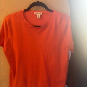 Calvin Klein Coral Short Sleeve Shirt